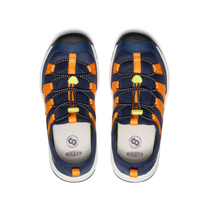 Kids' Motozoa Sneaker Naval Academy/Bright Marigold - Image 4