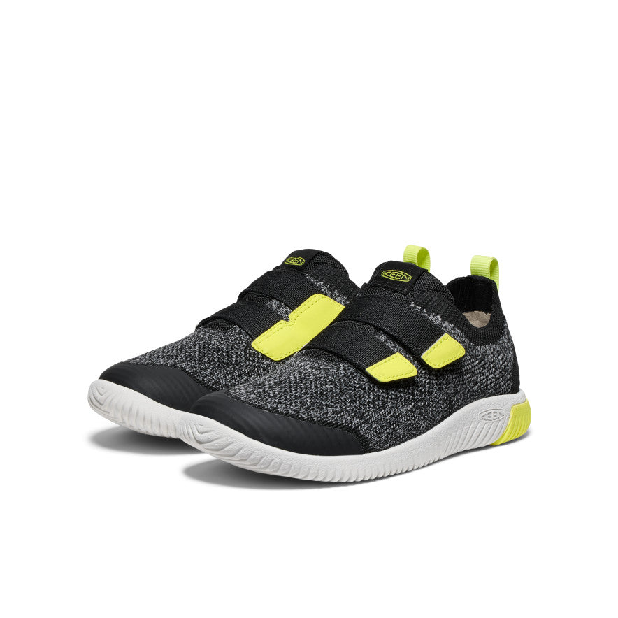 Kids' KNX Knit Double Strap Sneaker Black/Evening Primrose - Image 2