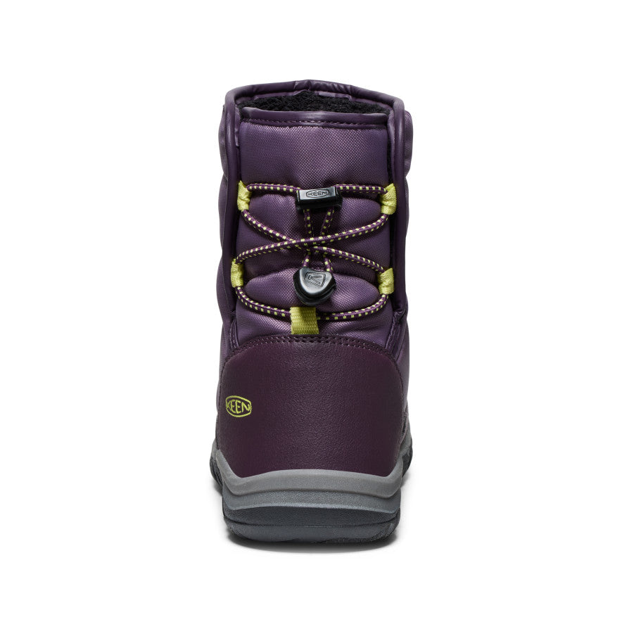 Kids' Puffrider Waterproof Winter Boot Black Plum/Daiquiri Green