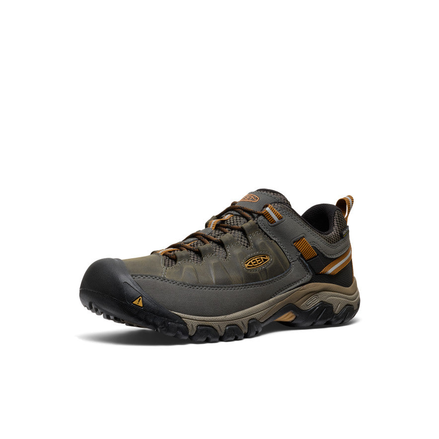 Men's Targhee III Waterproof Hiking Shoe Black Olive/Golden Brown - Image 3