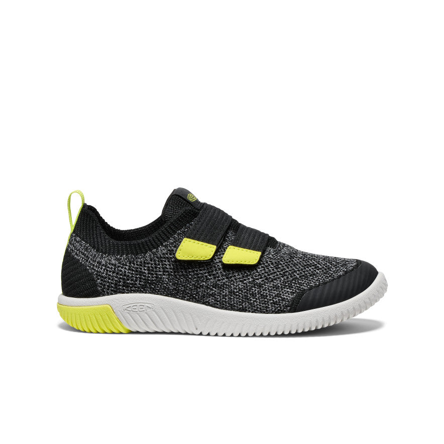 Kids' KNX Knit Double Strap Sneaker Black/Evening Primrose - Image 1