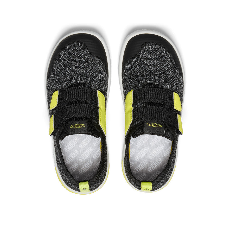 Kids' KNX Knit Double Strap Sneaker Black/Evening Primrose - Image 4