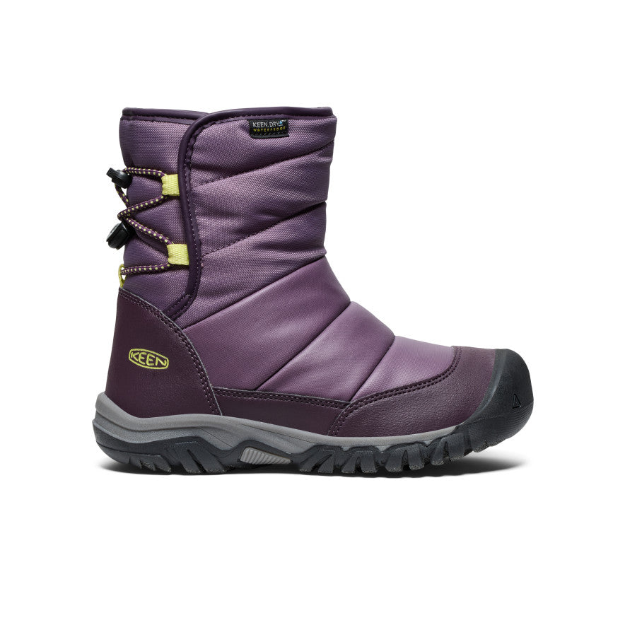 Kids' Puffrider Waterproof Winter Boot Black Plum/Daiquiri Green - Image 1