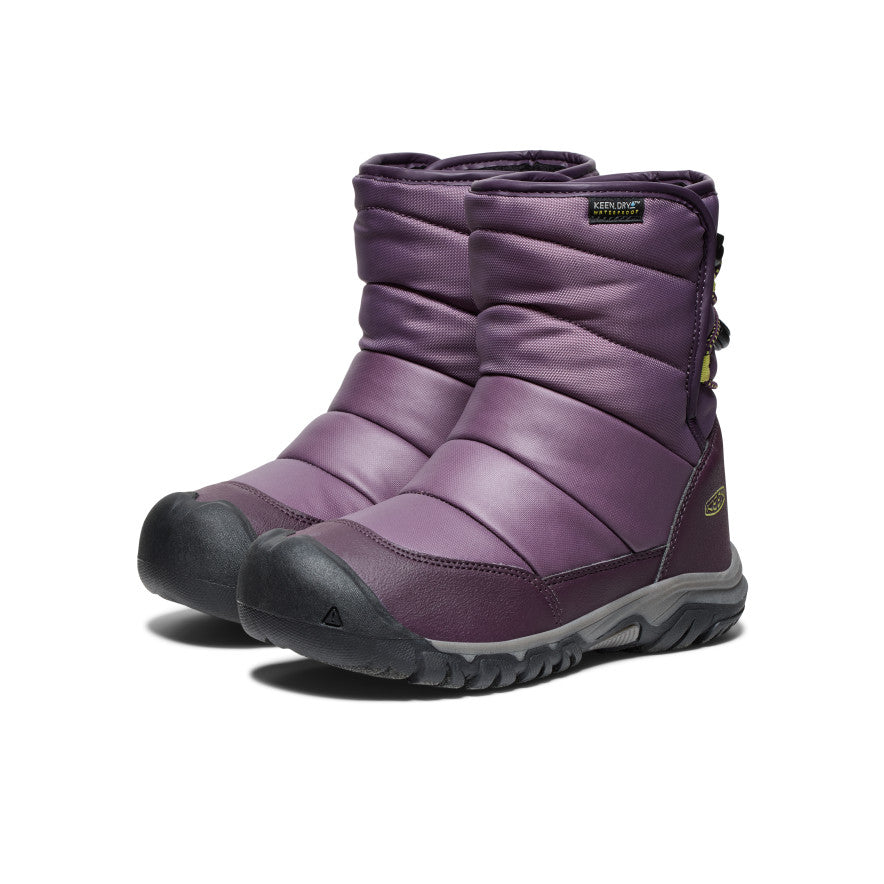 Kids' Puffrider Waterproof Winter Boot Black Plum/Daiquiri Green - Image 2