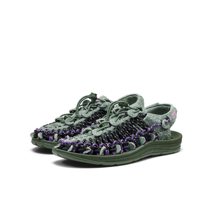 Unisex UNEEK Leather Henrik Vibskov Sneaker Sandal Green Spring - Image 2