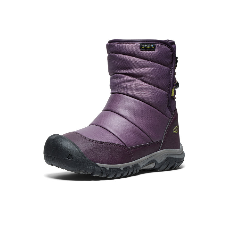 Kids' Puffrider Waterproof Winter Boot Black Plum/Daiquiri Green - Image 3