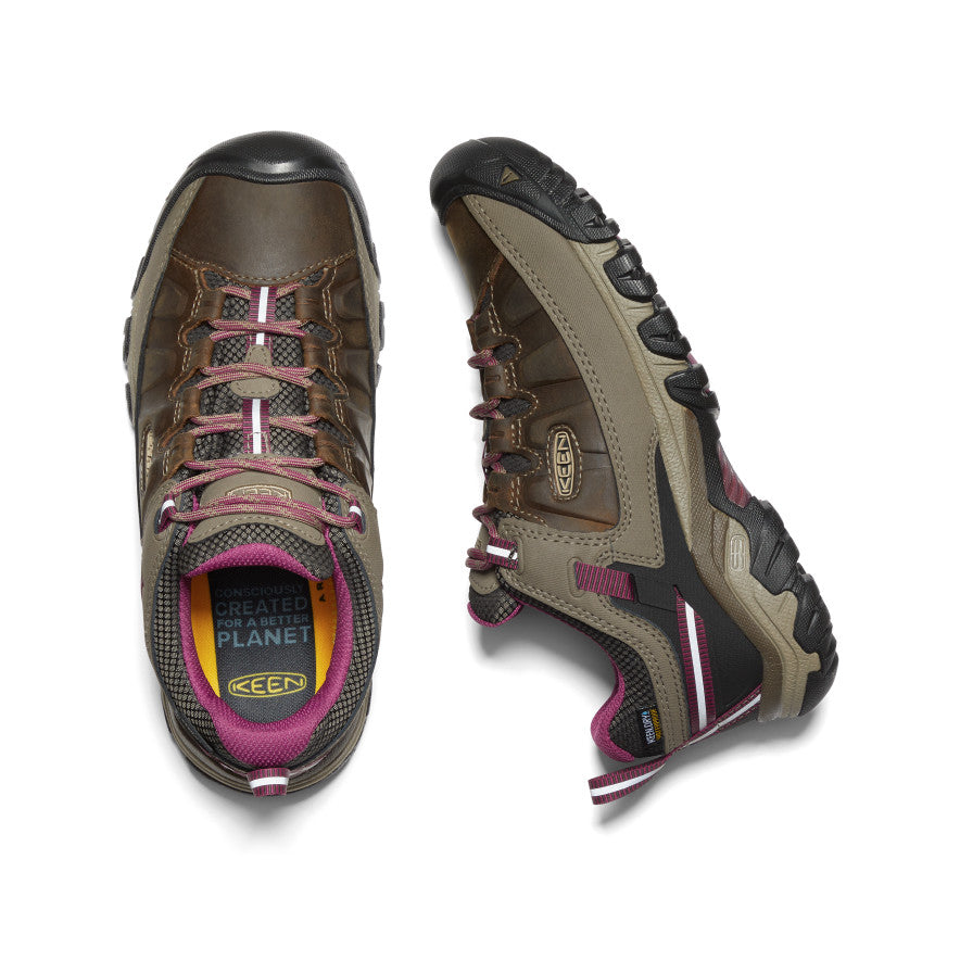 Women's Targhee III Waterproof Hiking Shoe Weiss/Boysenberry - Image alt 4