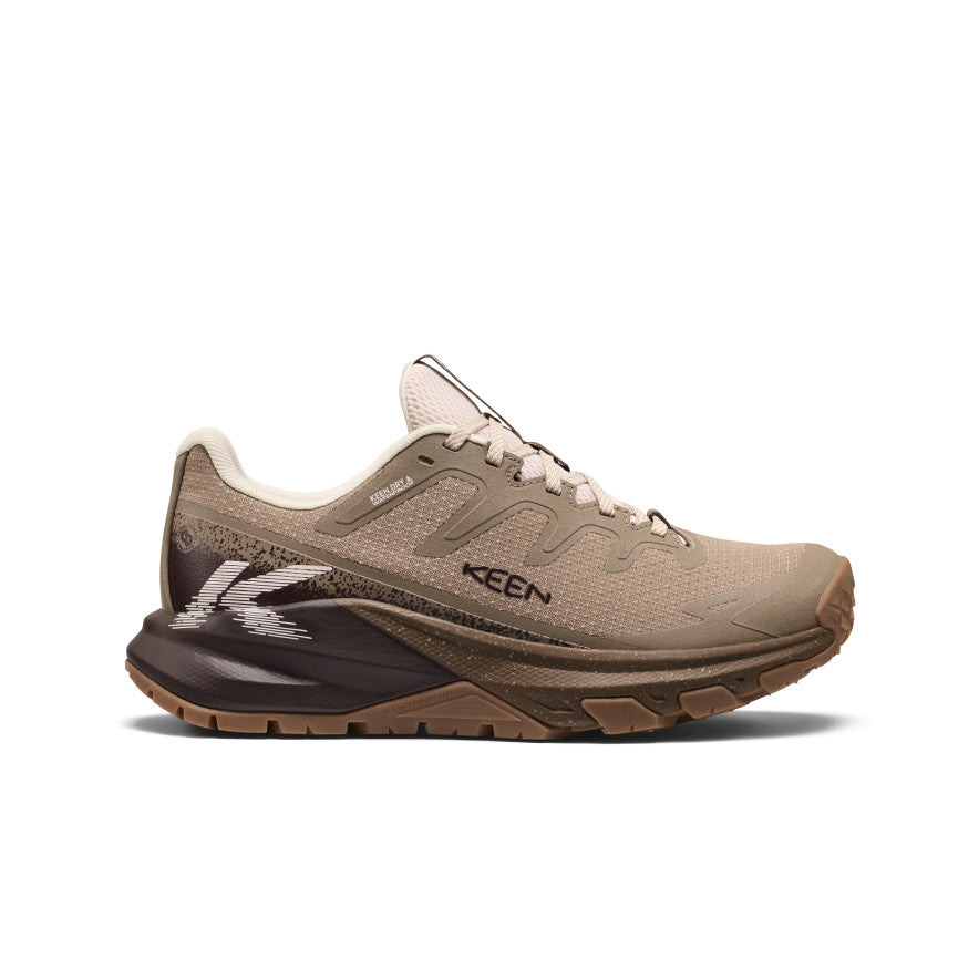 Women's Targhee Apex Waterproof Hiking Shoe Brindle/Peach Blush - Image 1