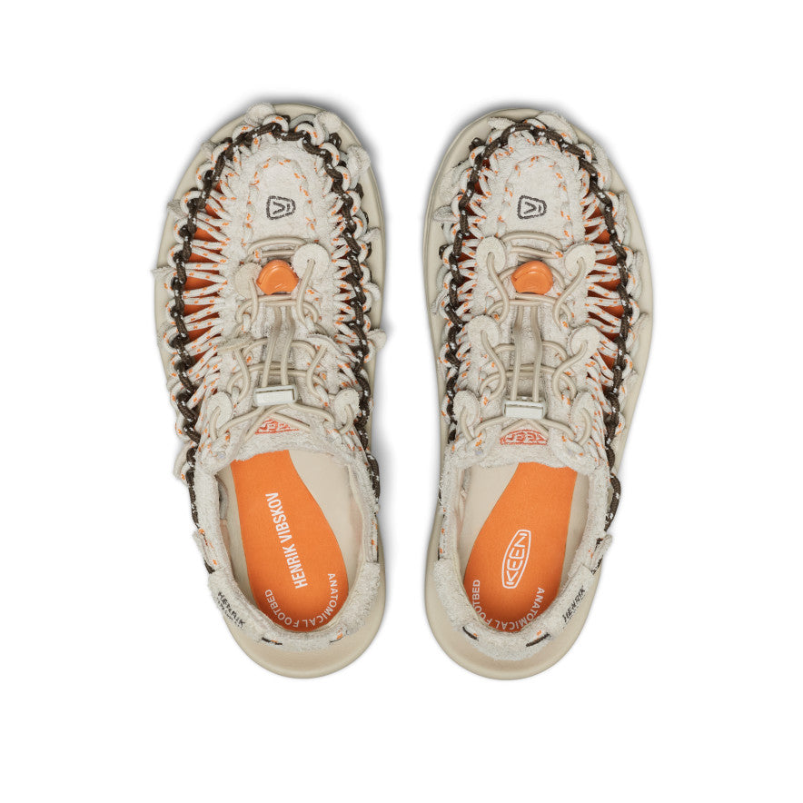 Unisex UNEEK Leather Henrik Vibskov Sneaker Sandal Tangerine Cream - Image 4