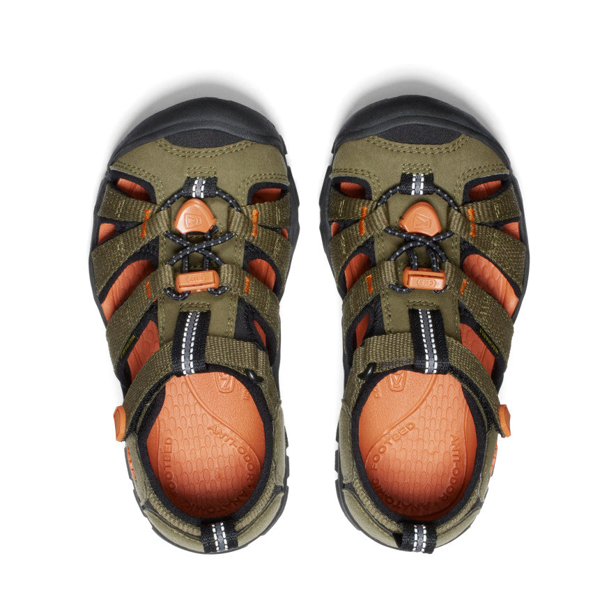 Kids' Seacamp II CNX Sandal Dark Olive/Gold Flame - Image alt 4