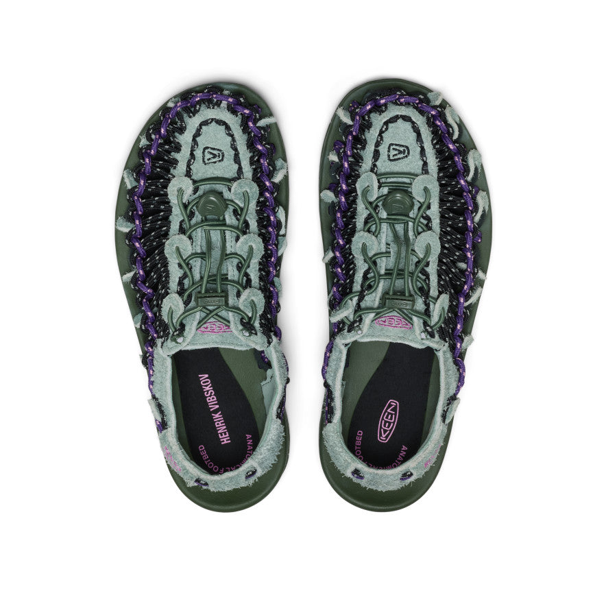 Unisex UNEEK Leather Henrik Vibskov Sneaker Sandal Green Spring - Image 4