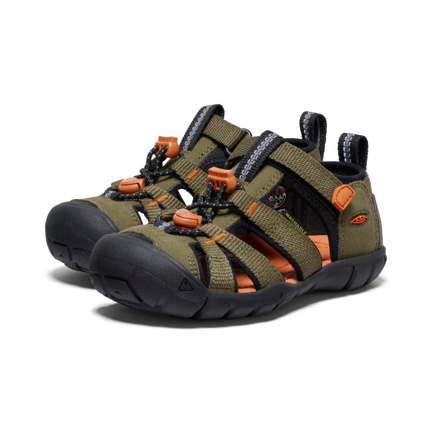 Kids' Seacamp II CNX Sandal Dark Olive/Gold Flame - Image alt 2